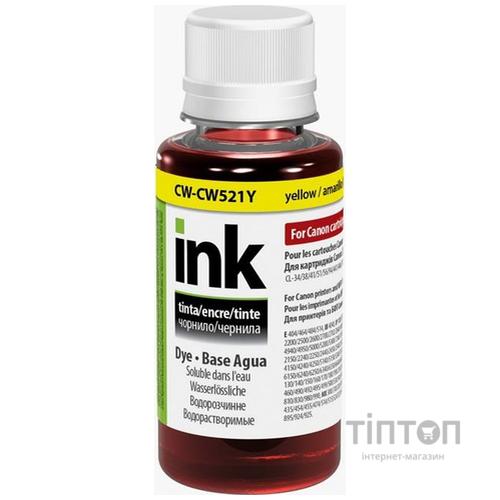 Чорнило ColorWay Yellow 100мл для Canon CL-38/CLI-521