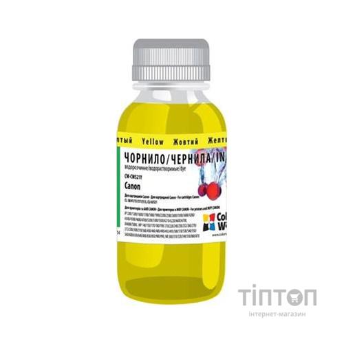 Чорнило ColorWay Yellow 200мл для Canon CL-38/CLI-521