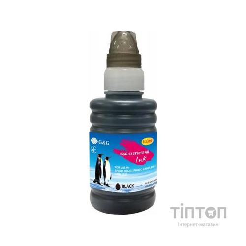 Чорнило G&G Epson L800 black, контейнер 100мл (G&G-C13T67314A)