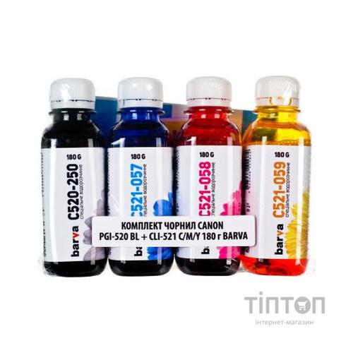 Чорнило PATRON CANON PGI-520BL + CLI-521 C/M/Y 4х180г (CPGI520-180-MP)