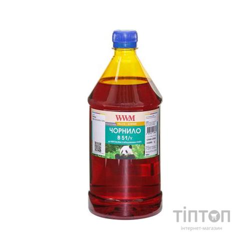 Чорнило WWM Brother DCP-T300/T500W/T700W Yellow 1000г pigmented (B51/Y-4)