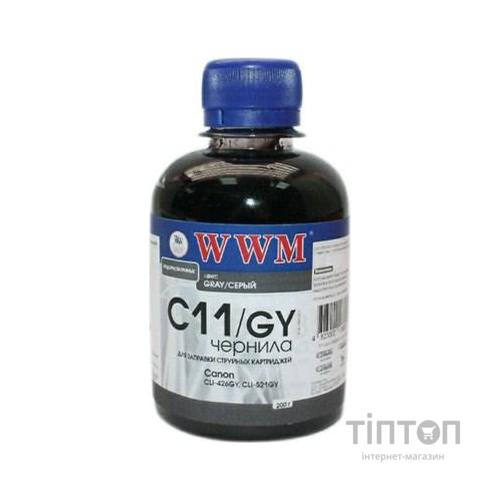 Чорнило WWM C11/GY Grey 200мл для Canon CLI426G/521