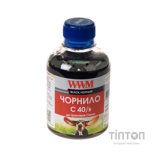 Чорнило WWM C40/B Black 200мл для Canon PG-40Bk/PG-50Bk/PGI-5Bk