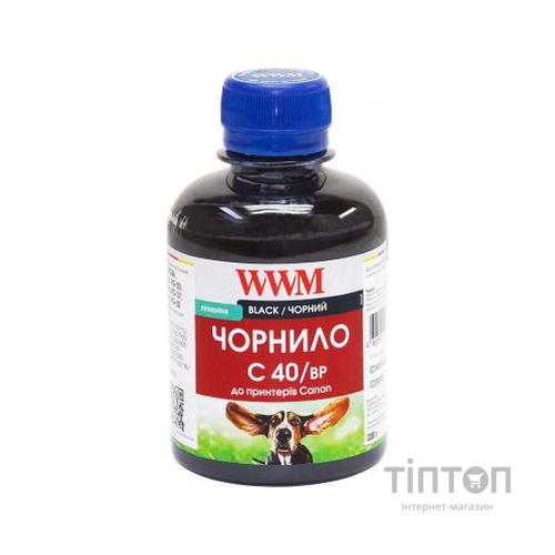 Чорнило WWM C40/BP Black 200мл для Canon PG-40Bk/PG-50Bk/PGI-5Bk
