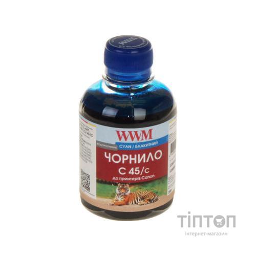 Чорнило WWM C45/C Cyan 200мл для Canon CL-441/CL-446/CLI-451C