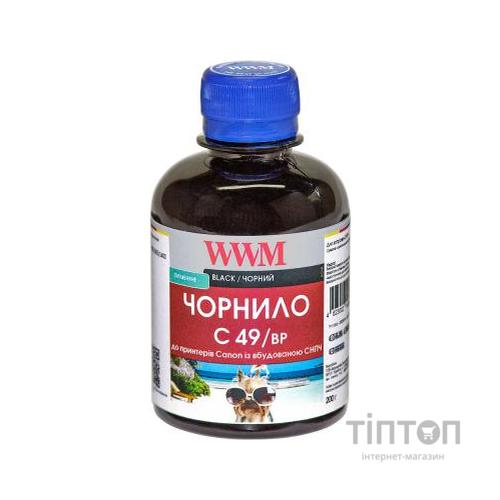 Чорнило WWM CANON GI-490 200г Black Pigmented (C49/BP)