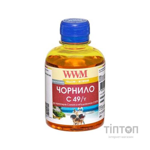 Чорнило WWM CANON GI-490 200г Yellow (C49/Y)