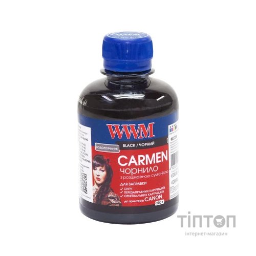 Чорнило WWM CU/B Black 200мл для Canon Carmen