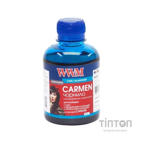 Чорнило WWM CU/C Cyan 200мл для Canon Carmen