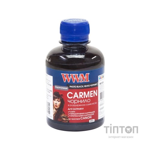 Чорнило WWM CU/PB Photo Black 200мл для Canon Carmen