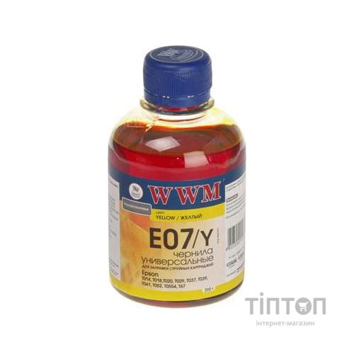 Чорнило WWM E07/Y Yellow 200г для Epson Stylus C42/C48/C62
