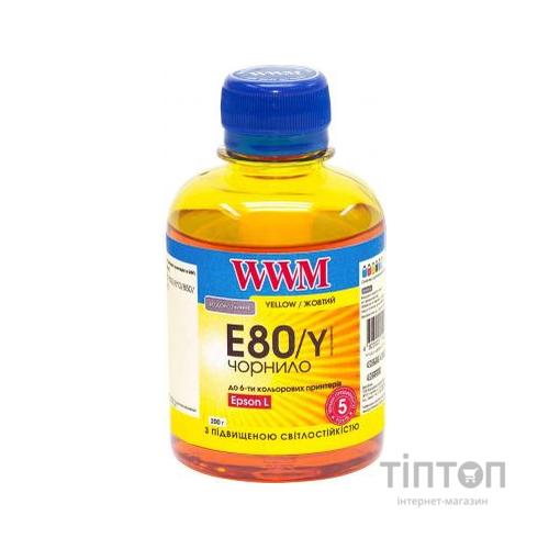 Чорнило WWM E80/Y Yellow 200мл для Epson L800