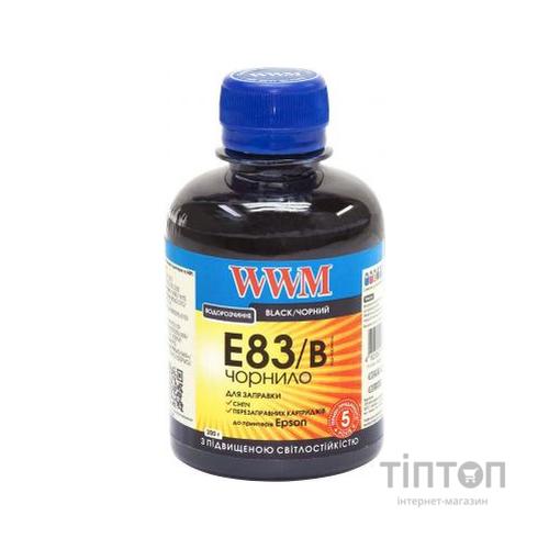 Чорнило WWM E83/B Black 200мл для Epson Stylus Photo R270/T50/TX650