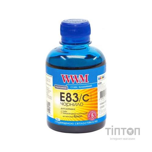 Чорнило WWM E83/C Cyan 200мл для Epson Stylus Photo R270/T50/TX650