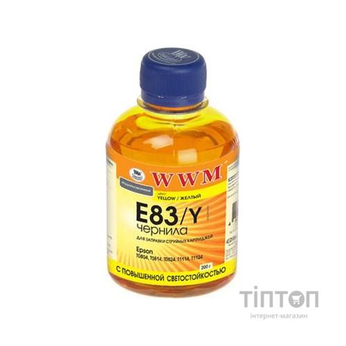 Чорнило WWM E83/Y Yellow 200мл для Epson Stylus Photo R270/T50/TX650