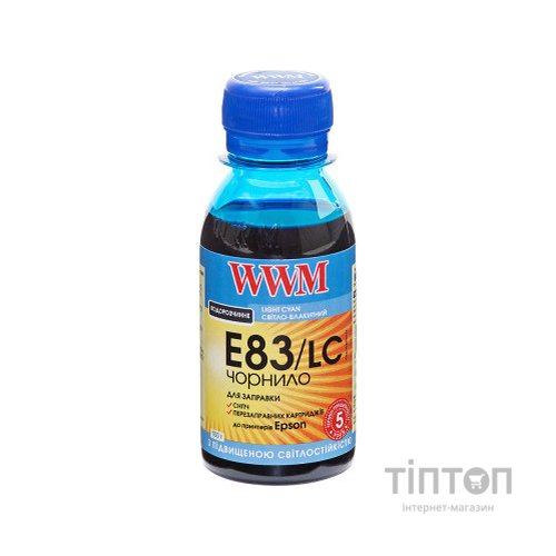 Чорнило WWM Epson Stylus Photo T50/P50/PX660 100г Light Cyan (E83/LC-2)