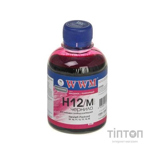 Чорнило WWM H12/M Magenta 200мл для HP №10/11/82