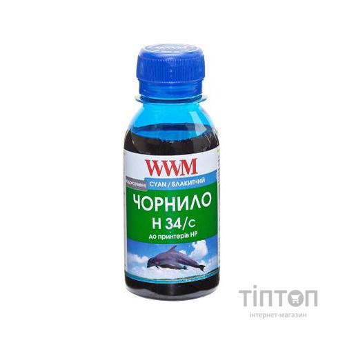 Чорнило WWM HP № 22/134/136 100г Cyan (H34/C-2)