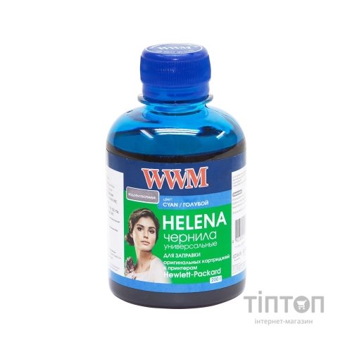 Чорнило WWM HU/C Helena Cyan 200мл для HP Universal