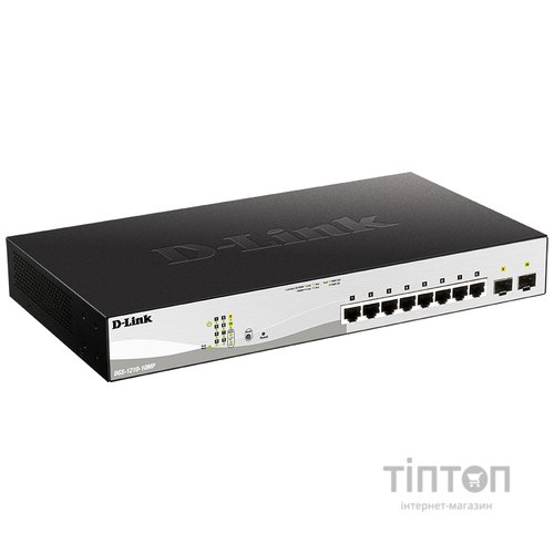 Комутатор мережевий D-Link DGS-1210-10MP