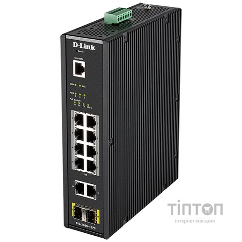 Комутатор D-Link DIS-200G-12PS L2
