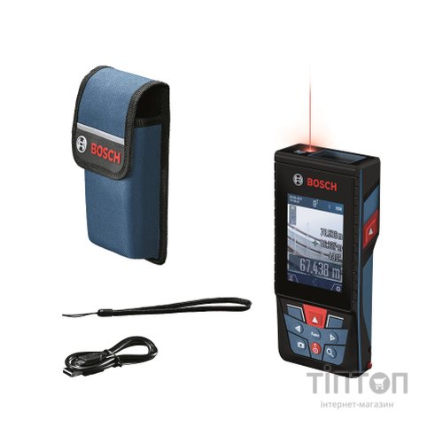 Далекомір Bosch GLM 150-27 C, 0.08–100м, ±1.5мм, 0-360°, Bluetooth, чохол, 0.21кг (0.601.072.Z00)