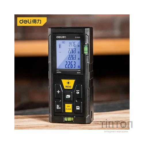 Далекомір Deli до 80 м (DL4169)