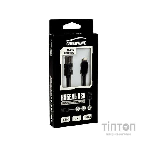 Дата кабель Greenwave DC-IP-152NR, USB 2.0 -&gt; micro USB, black (R0014165)