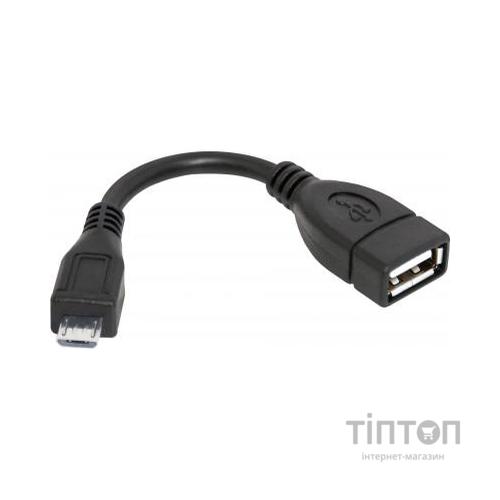 Дата кабель OTG USB 2.0 AF to Micro 5P 0.08m Defender (87300)