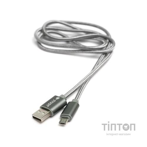 Дата кабель PowerPlant Quick Charge USB 2.0 AM – Micro 1м (KD00AS1287)