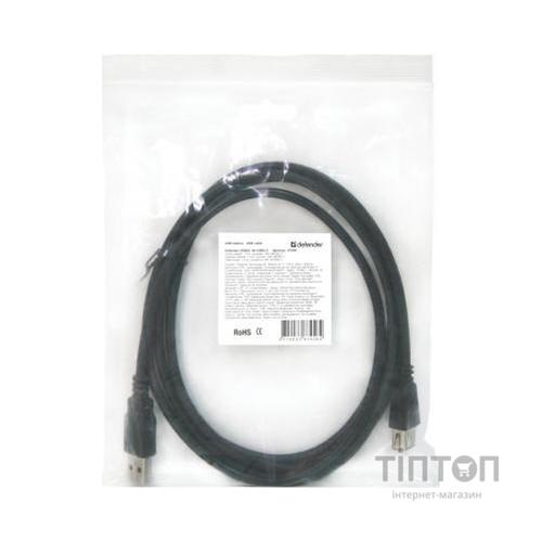 Дата кабель USB 2.0 AM/AF 3m Defender (87453)