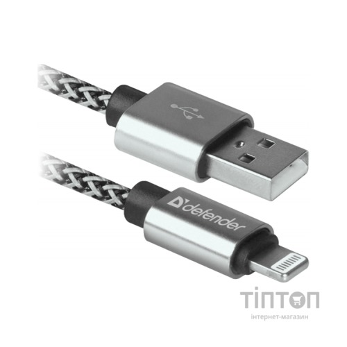 Дата кабель USB 2.0 AM to Lightning 1.0m ACH01-03T PRO White Defender (87809)