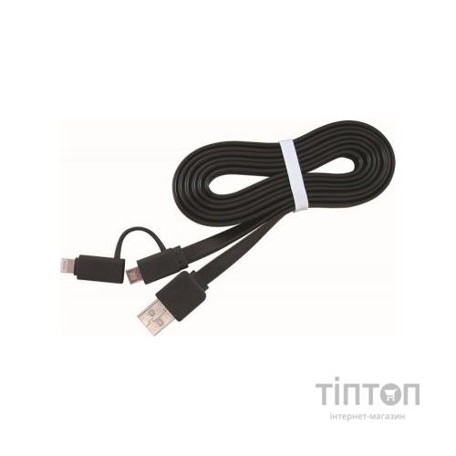 Дата кабель USB 2.0 AM to Lightning/Micro USB 1.0m Cablexpert (CC-USB2-AMLM2-1M)