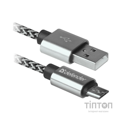 Дата кабель USB 2.0 AM to Micro 5P 1.0m USB08-03T PRO Defender (87815)