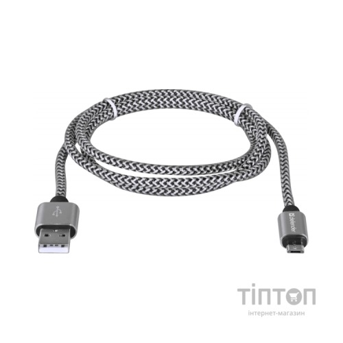 Дата кабель USB 2.0 AM to Micro 5P 1.0m USB08-03T PRO white Defender (87803)