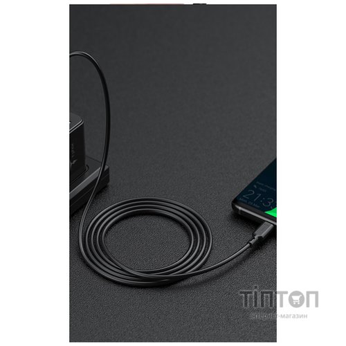 Дата кабель USB 2.0 AM to Micro 5P 1.2m Fast T-M829 T-Phox (T-M829 Black)
