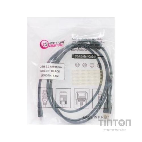 Дата кабель USB 2.0 AM to Micro 5P 1.5 m EXTRADIGITAL (KBU1630)