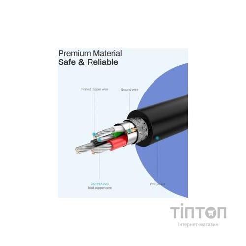 Дата кабель USB 2.0 AM to Micro 5P 2.0m US289 Black Ugreen (60138)