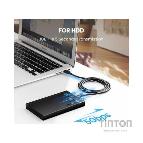 Дата кабель USB 3.0 AM to Type-C 1.0m US184 Black Ugreen (20882)