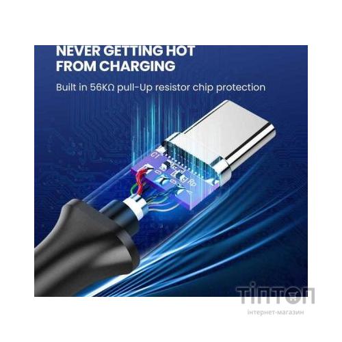 Дата кабель USB 3.0 AM to Type-C 1.0m US184 Black Ugreen (20882)