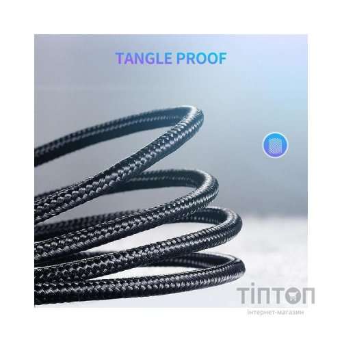 Дата кабель USB-C to USB-C 1.0m US261 3A Alum. Braid Gray\Black Ugreen (50150)