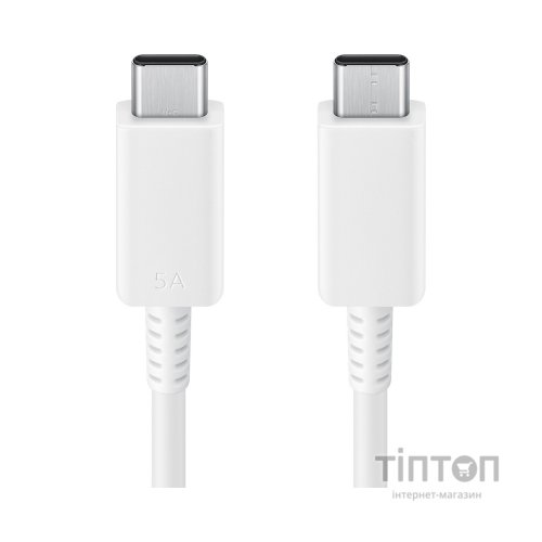 Дата кабель USB-C to USB-C 1.8m White 5A Samsung (EP-DX510JWRGRU)
