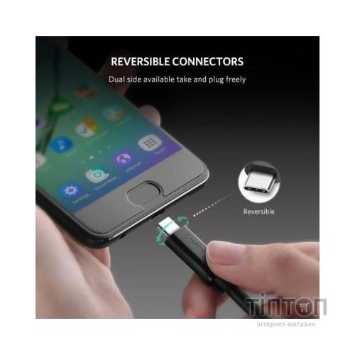 Дата кабель USB-C to USB-C 2.0m US286 3A Black Ugreen (10306)