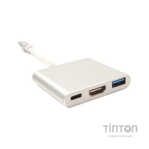 Дата кабель USB C-Type - HDMI/USB PowerPlant (KD00AS1306)