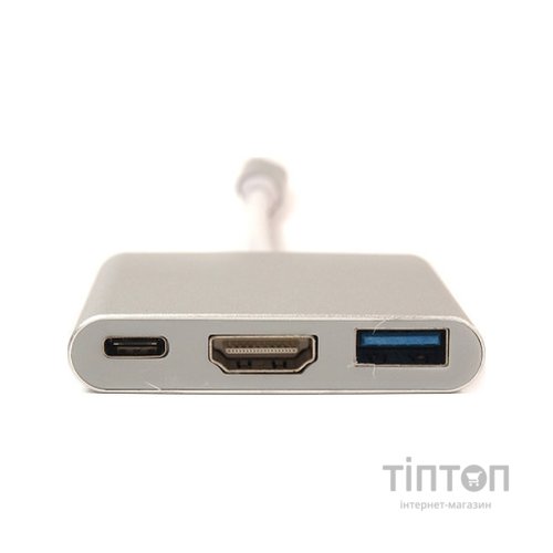 Дата кабель USB C-Type - HDMI/USB PowerPlant (KD00AS1306)