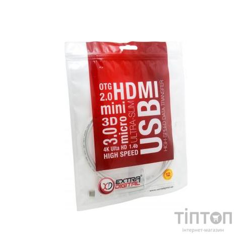 Дата кабель USB Type C to USB 3.0 AM 1.0m EXTRADIGITAL (KBU1673)