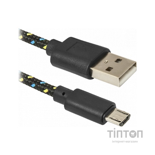 Дата кабель USB08-03T USB 2.0 - Micro USB, 1m Defender (87474)