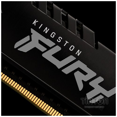 Модуль пам'яті для комп'ютера DDR4 16GB 3200 MHz Beast Black Kingston Fury (ex.HyperX) (KF432C16BB/16)