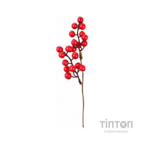 Декоративна гілка YES! Fun з червоними ягодами, 24 см (973526)