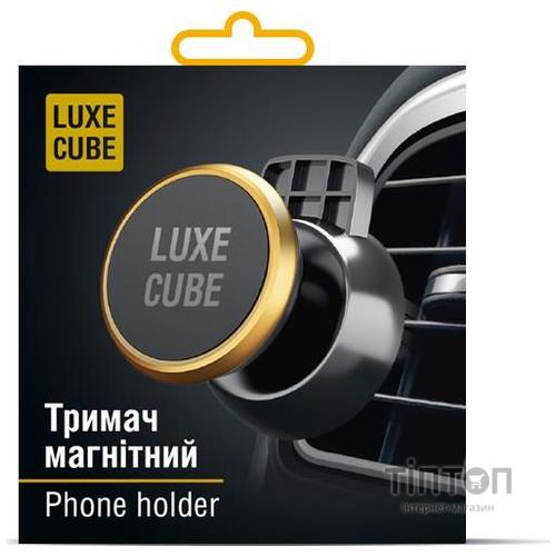 Держатель автомобильный Luxe Cube магнитный Black (8886668686204)